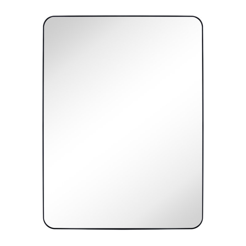 Miroir de salle de bain Kengston, Noir mat, 40 po x 30 po