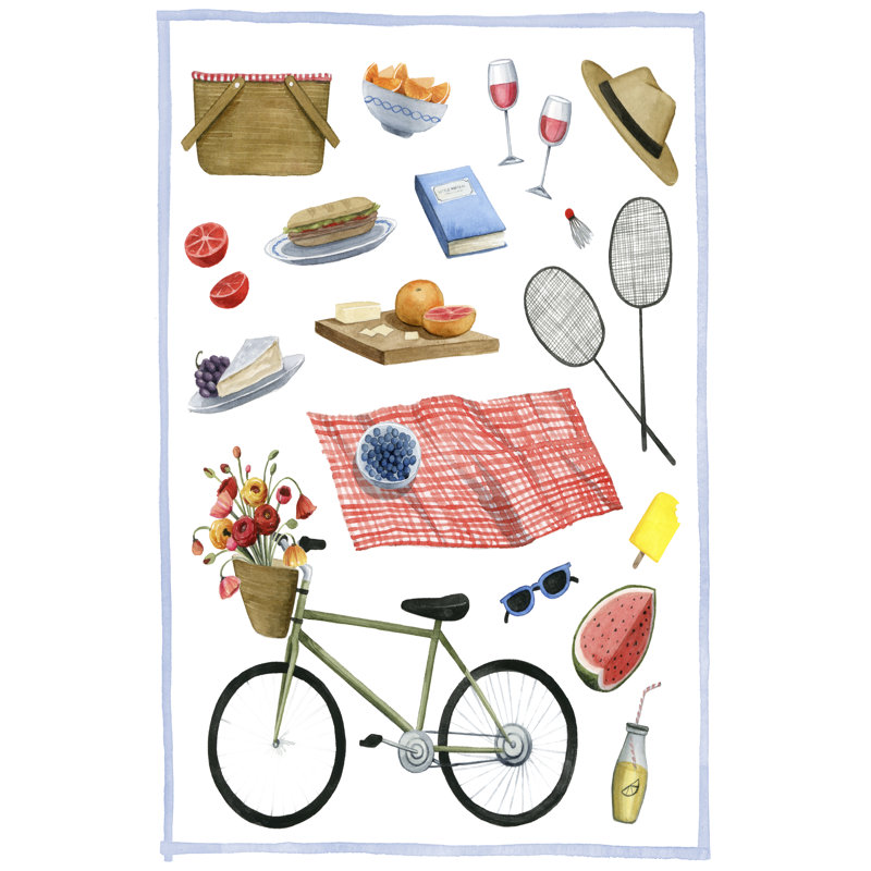 Park Picnic I - Painting, Wrapped Canvas, 122cm H x 81cm W