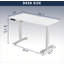 Bureau debout électrique 55 po - Table de luxe moderne réglable en hauteur pour le bureau à domicile, l'ordinateur et les jeux-1901273248