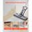 Sponge Mop, High-Density PU Sponge Mop with 1 Pcs Sponge Mop Replacement , Easy to Squeeze Sponge Mop with Hook & Loop for Head Change, Fit for Various Floors’ Cleaning