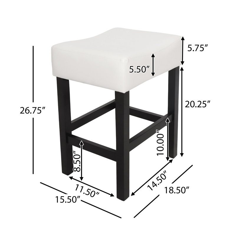 Howell Backless Counter Stool, Ivory