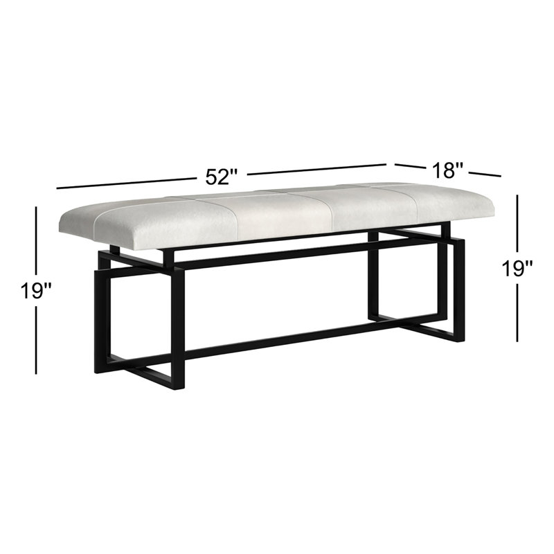 Pilar Leather Bench