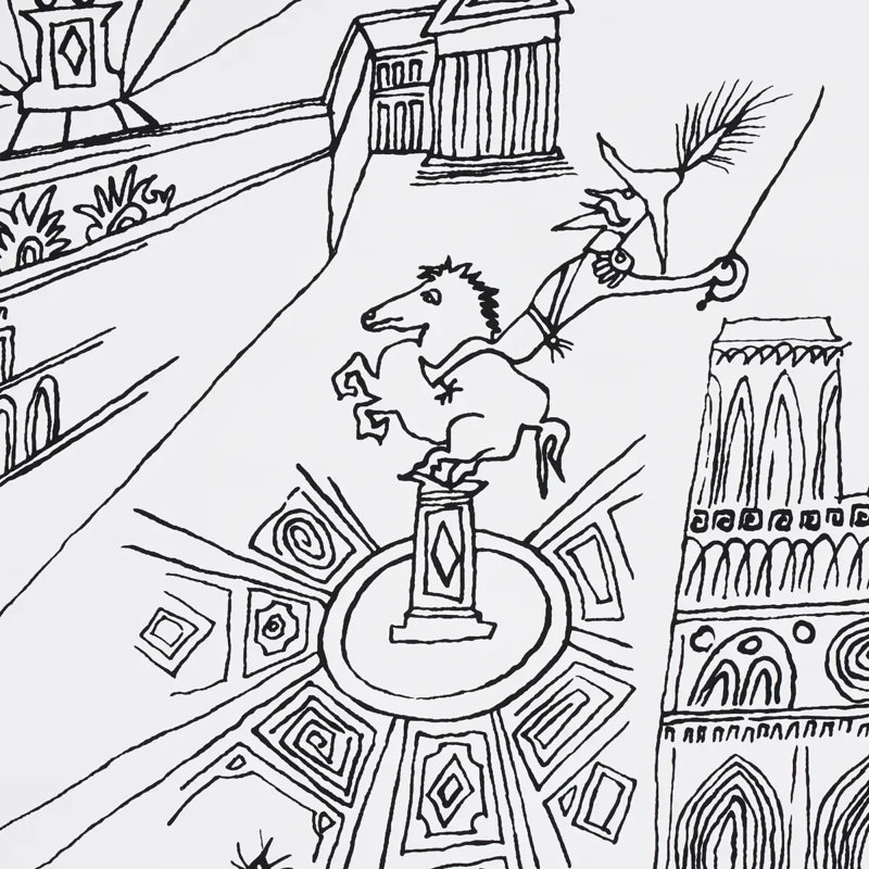 Papier peint Views of Paris