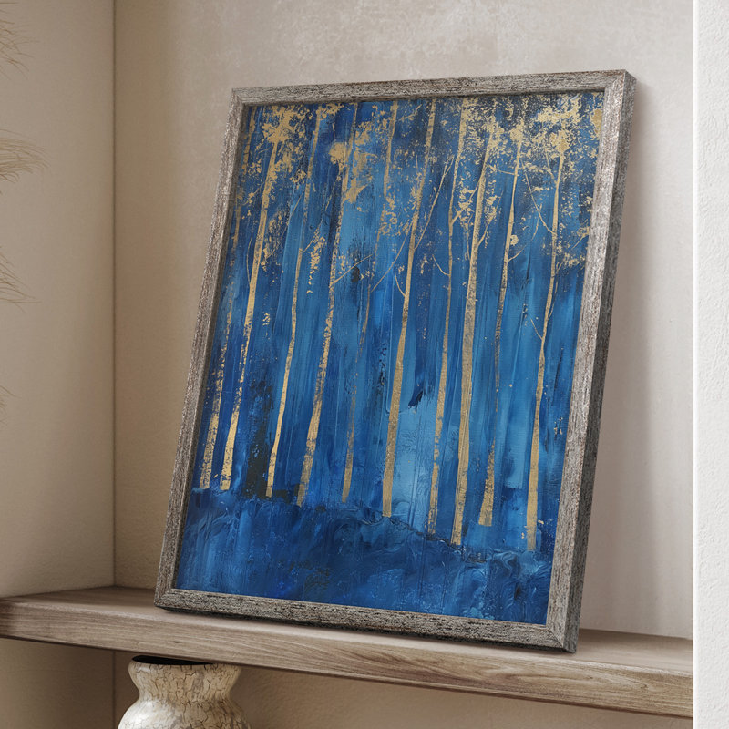 ABSTRACT Series XVII Framed Print - Solid Wood, 15" H x 12" W