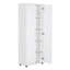 Armoire de salle de bain à 2 portes, blanche, tablette réglable pour un rangement pratique et de bureau, plus de commodité-1032117706