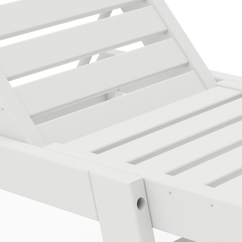 Chaise longue POLYWOOD, Blanc