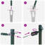 Fence Posts With Spike 13 Pcs Diameter32 Mm Galvanised Steel-2001151218-2001151231