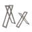 Modern Abstract Metal Sculpture - Contemporary Geometric Accent Decor Featuring Angular Intersecting Rectangles in Cast Aluminum and Stone for Bold Dimensional Display Art-277192916