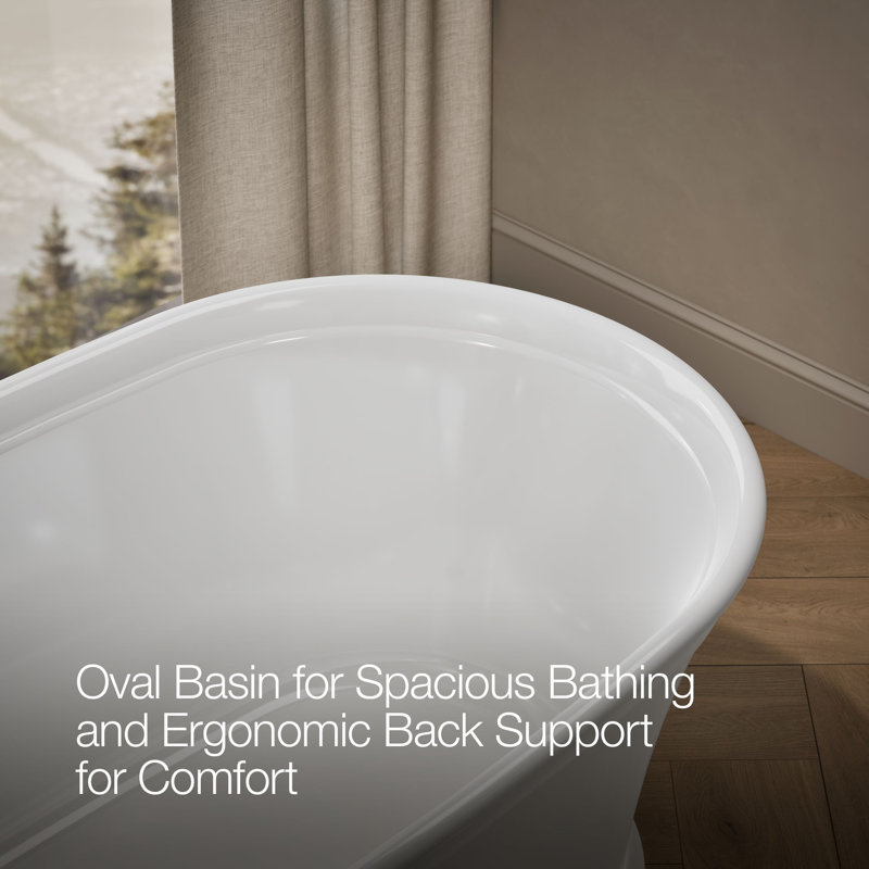 Memoirs® 66" x 36" Freestanding Soaking Bathtub