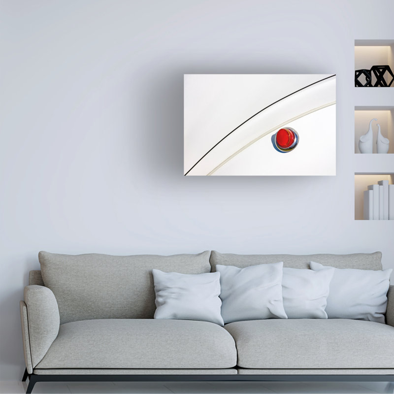 Art sur toile, bolle rouge, Rolf Endermann, H 16 po x l 24 po