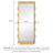 Medieval-Style Rectangular Wave-Shaped Frame Full-Length Mirror-118735311-118735312