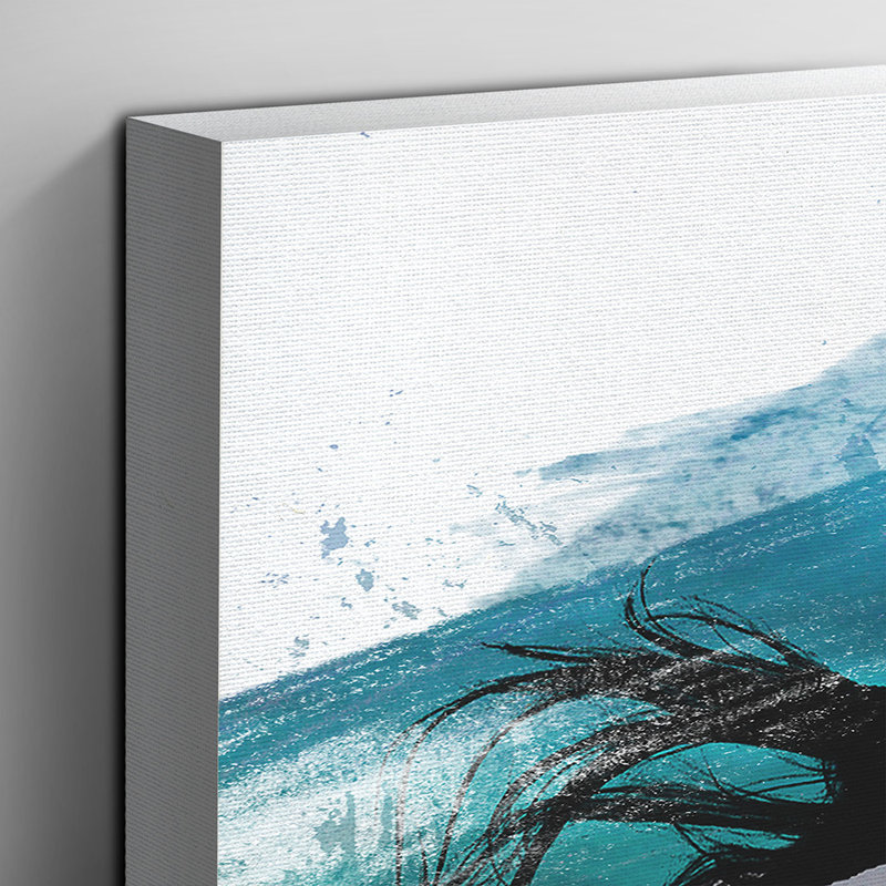 Wild Horse Sunset - Wrapped Canvas, 50cm H x 76cm W