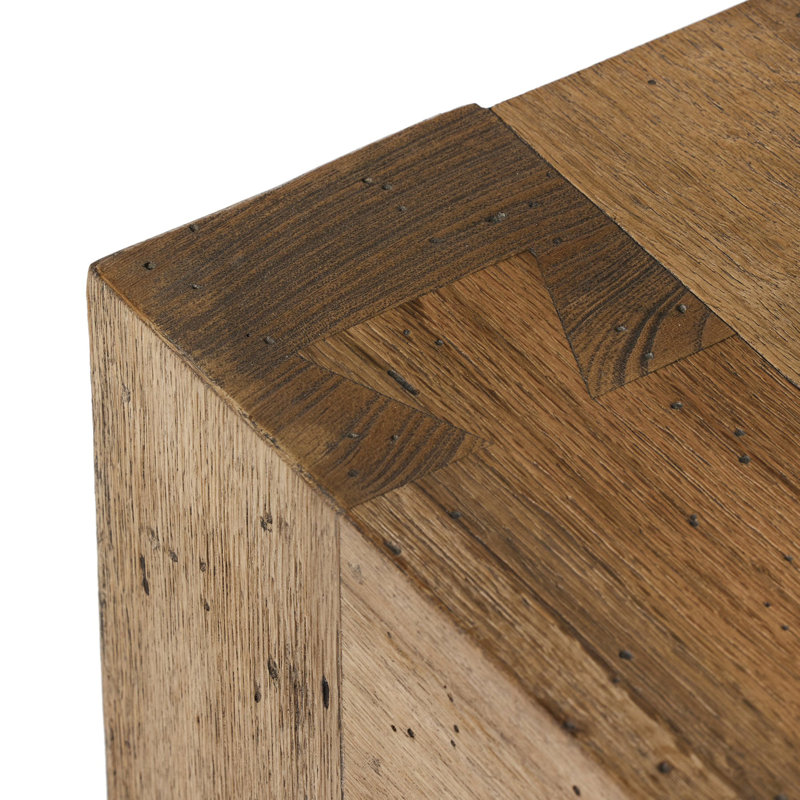 Rory End Table, Rustic Wormwood Oak/Black