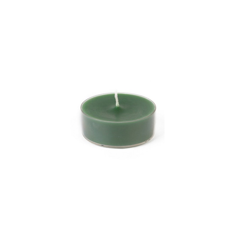 Très grande bougie chauffe-plat, Vert forêt, Ensemble de 12
