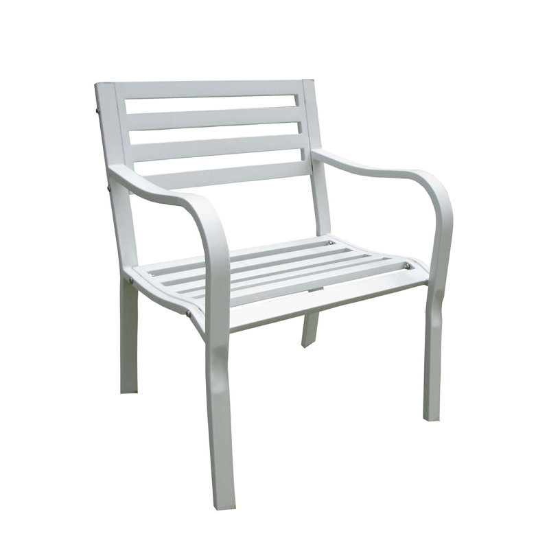 Hamund Patio Dining Armchair, White