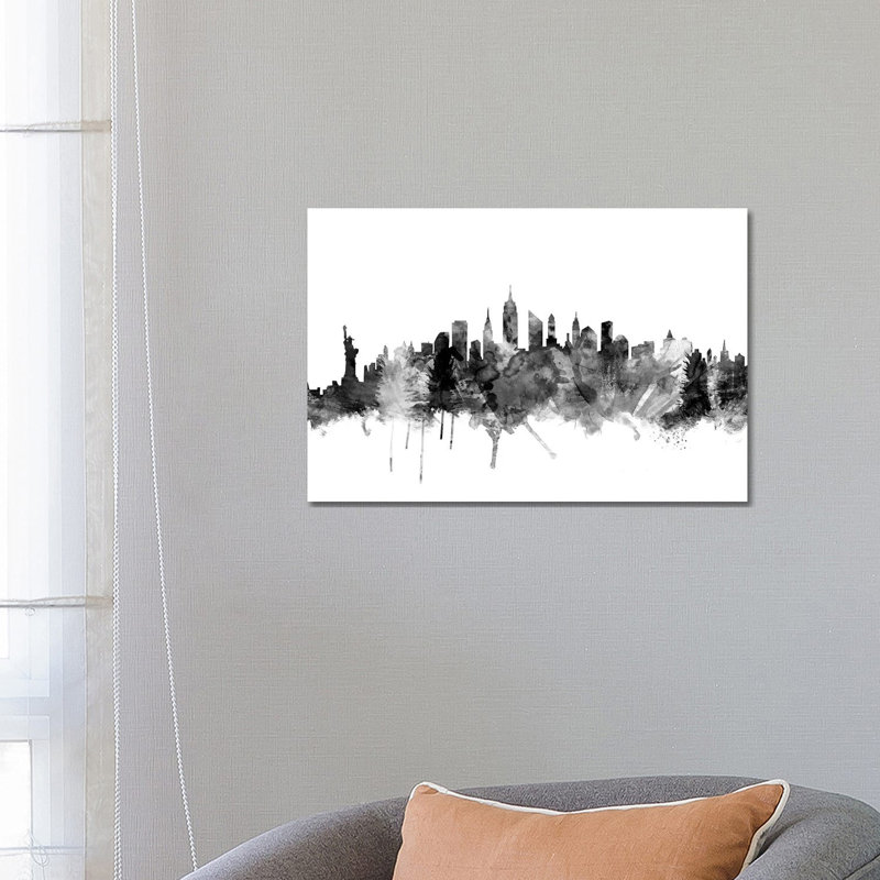 New York City In Black & White I by Michael Tompsett - Wrapped Canvas Gallery-Wrapped Canvas Giclée