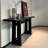 Nordic style simple black console table-1277774584