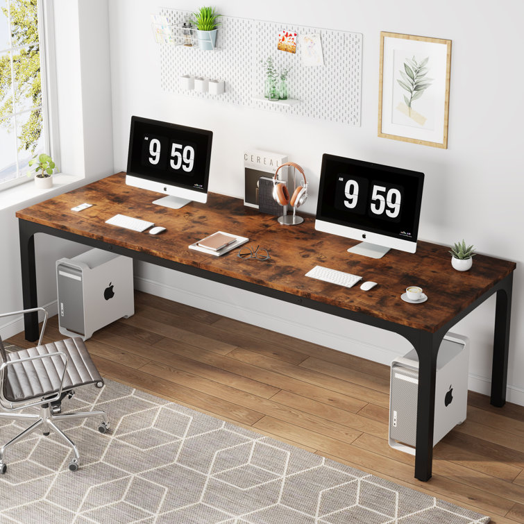 17 Stories Tayibah 78 Extra Long Desk Two Person Desk Large Desk & Reviews  - Wayfair Canada