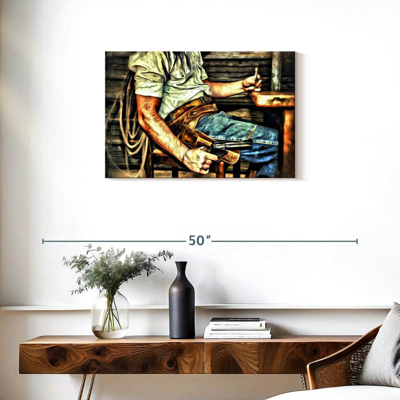 Lelar Fearless Cowboy, 20" H x 30" W