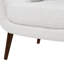 Chaise avec accoudoirs Prince Mid-Century Boucle