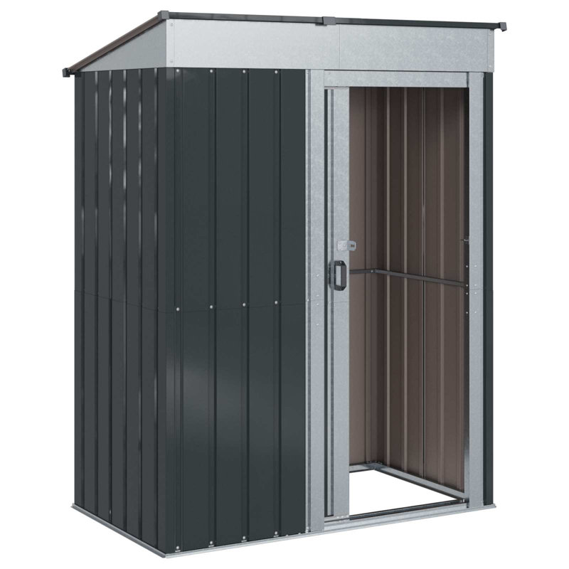 Vidaxl Garden Sheds Metal Outdoor Structure Tool Storage Terrace Patio Home, Anthracite