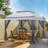 11 Ft. W x 11 Ft. D Pop Up Canopy Patio Gazebo with Mesh Wall-94240914