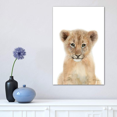 Baby Lion Cub - Wrapped Canvas Painting