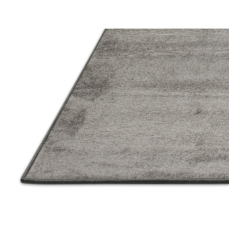 Tapis gris / noir Adells, Rectangle 5 pi x 7 pi