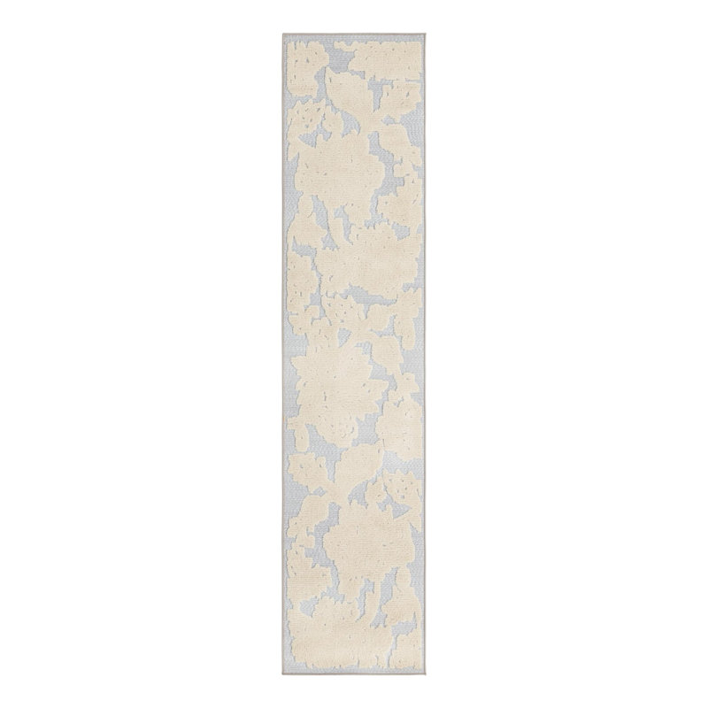 Floral Indoor / Outdoor Rug, Runner 2' x 10'