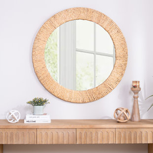 Straw Rope Wall Mirror