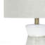 Lampe de table - H 27 po, matériau céramique gris, abat-jour gris-494831573