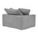 Kaniylah Modern 51.5" Wide Upholstered Chair and a Half with Cushions in Polyester Blend and Wood