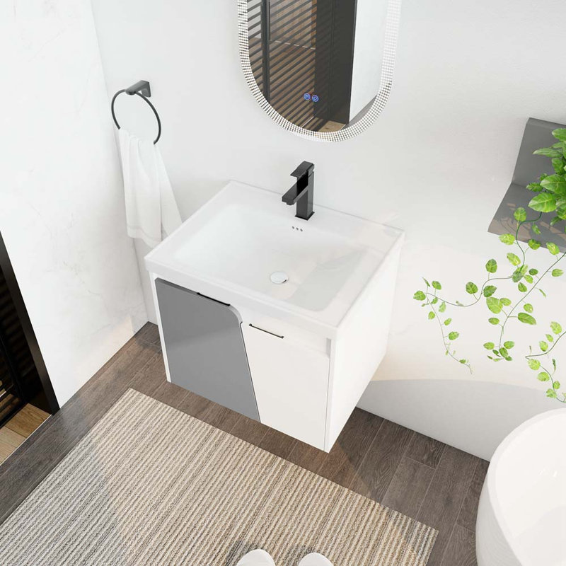 Meuble-lavabo mural 24 po avec lavabo