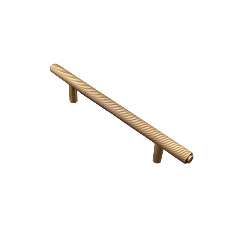 Poignée Monte Carlo, 5 1/25", Laiton antique brossé