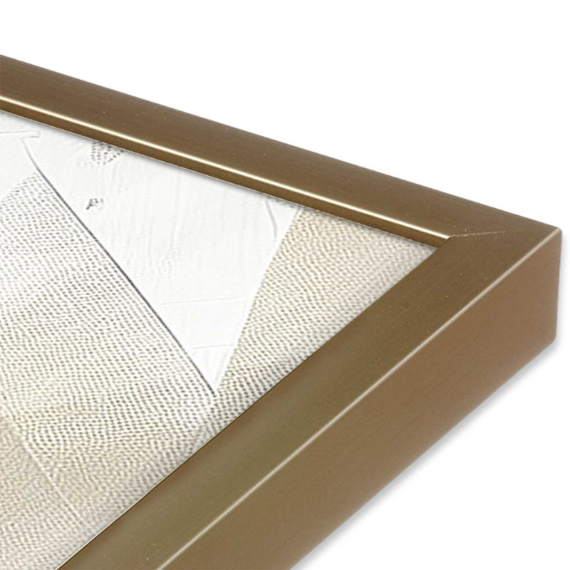 Impression Soft Momentum II, Reproduction encadrée sans passe-partout, H 21,25 po x l 17,25 po x P 1,25 po, Or brossé