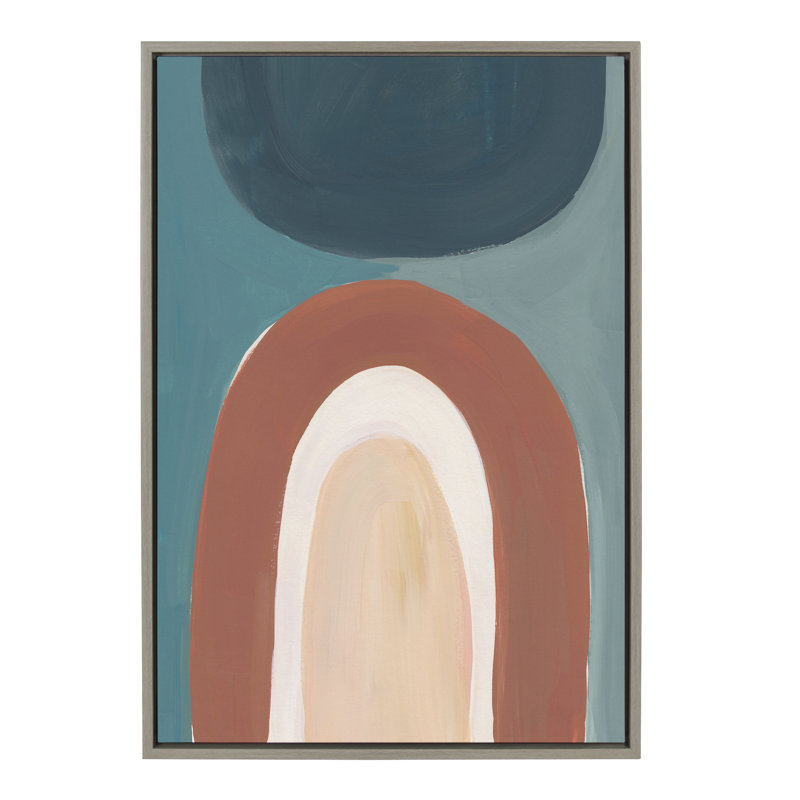 «Teotitlan Valley Study 1» par Kate Aurelia Holloway, reproduction d'art sur toile encadrée, H 33 po x l 23 po, Gris