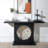 Modern Console Table with Gold Accent