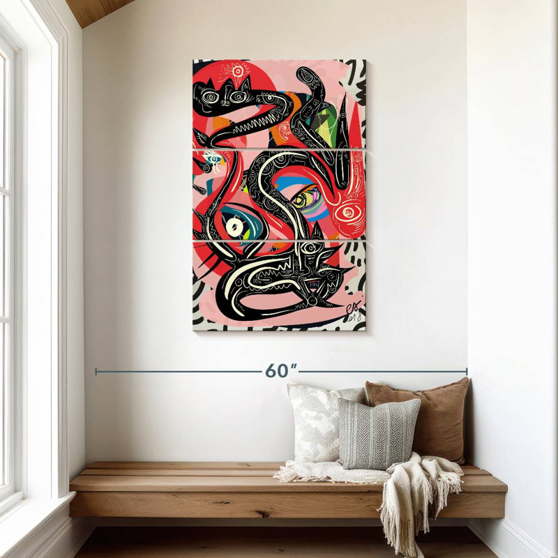 Kelan Graffiti mystique serpent, H 45 po x l 28 po