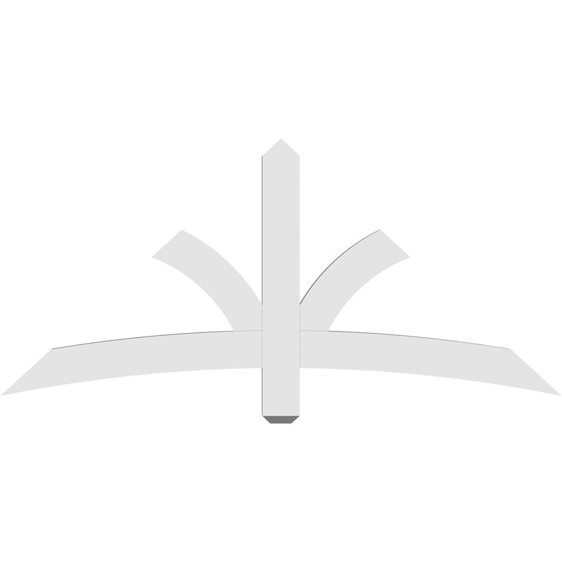 Support pour pignon Davenport, H 27,5 po x l 60 po (pas: 11/12), P 2 po x F 4 po, PVC