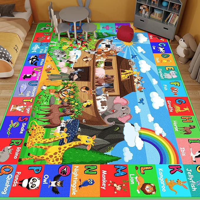Tapis pour la petite enfance, Rectangle 4 pi 11 po x 6 pi 7 po