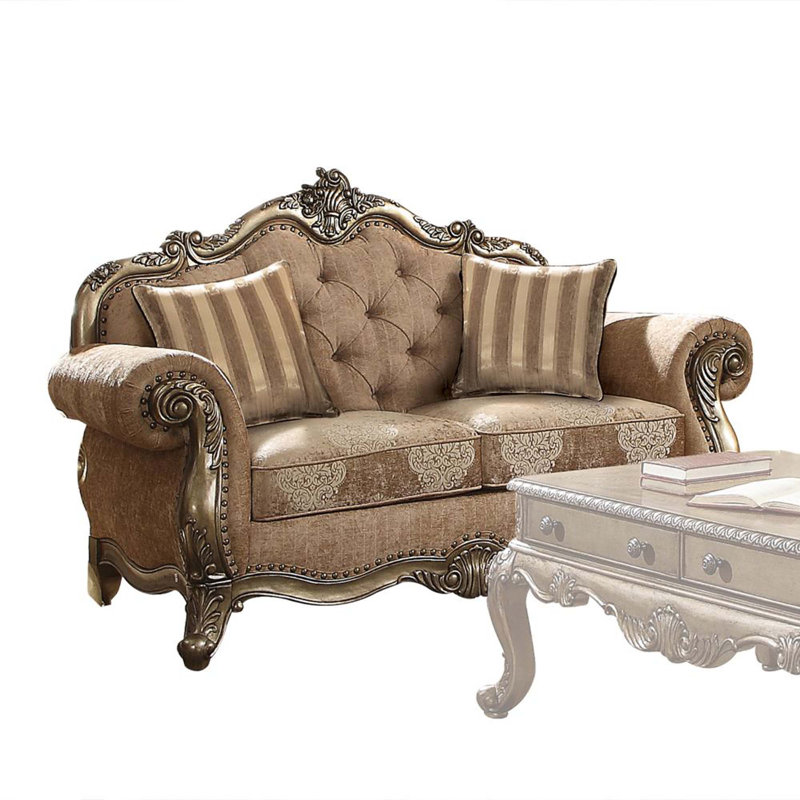 Tissu pour causeuse Damien, Taupe, Brun
