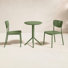 Farrah 23.6" W Round 2-Person Plastic Patio Bistro Set with Foldable Table