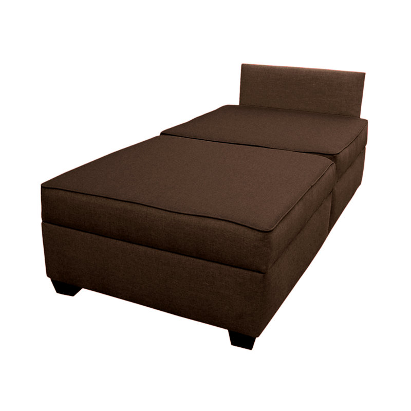 Anke Upholstered Chaise Lounge, Espresso Polyester