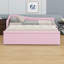 Lit de jour simple en L rembourré en forme de L - Lit gigogne inclus-716702591
