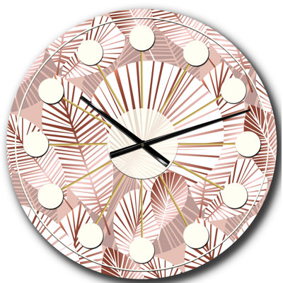 Horloge murale Golden Mid-Century IV