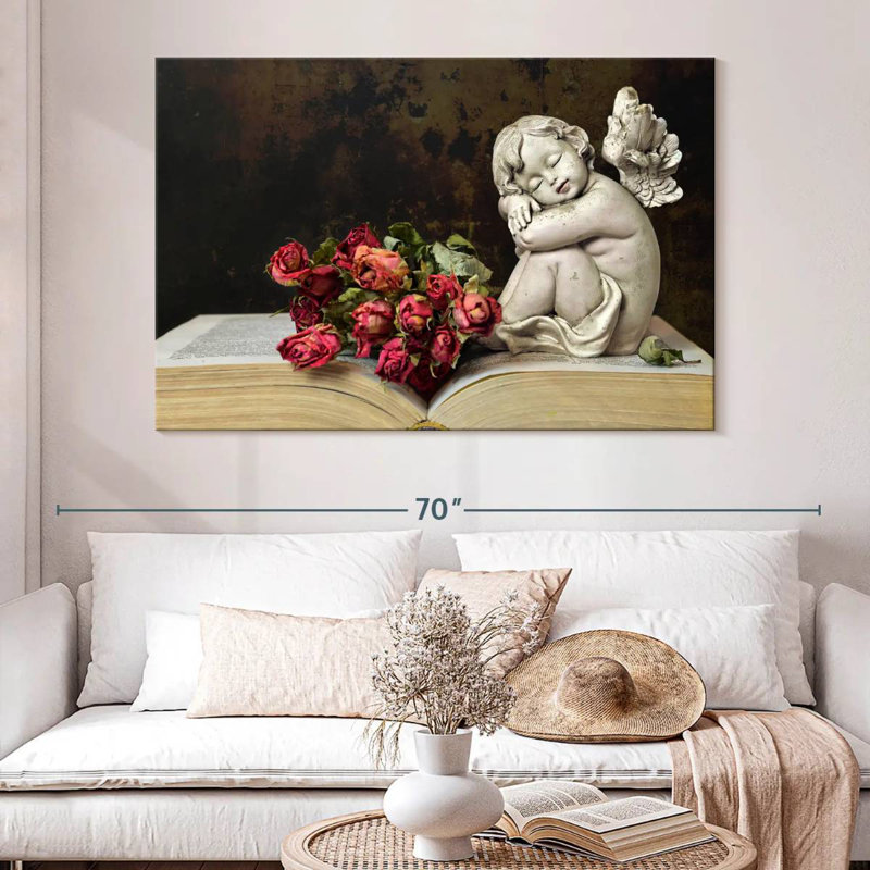 Leisha Cherub, 34" H x 51" W