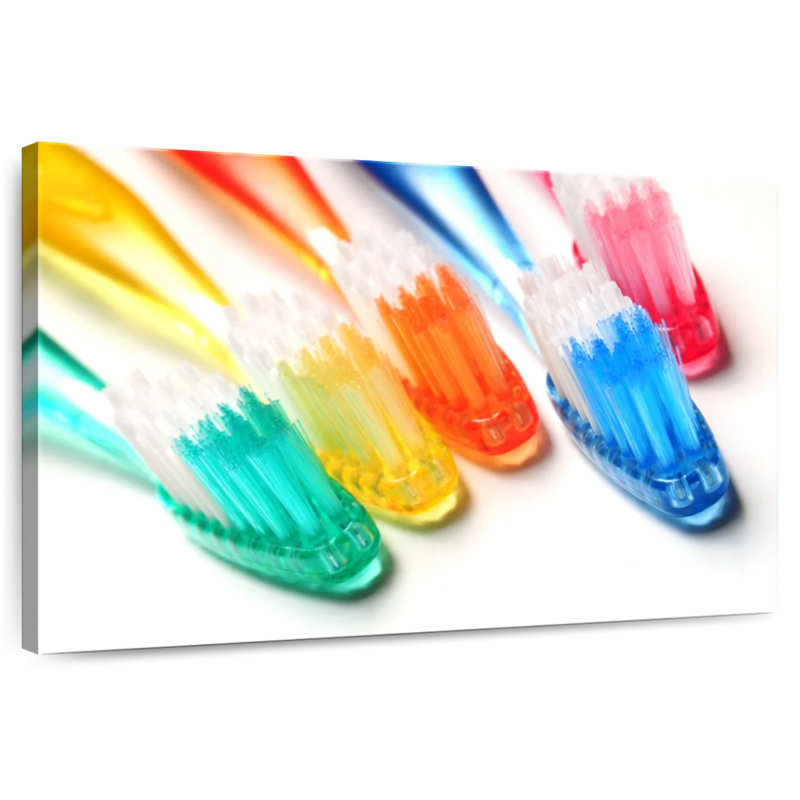 Brosses à dents de couleur Alcaraz, H 8 po x l 12 po