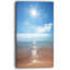 «Serene Seascape with Bright Sun Modern Beach», reproduction de photo sur toile tendue-18296680-33187042
