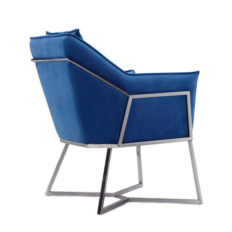 Velvet Armchair, Blue Velvet