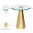 Elkin Glass Top End Table